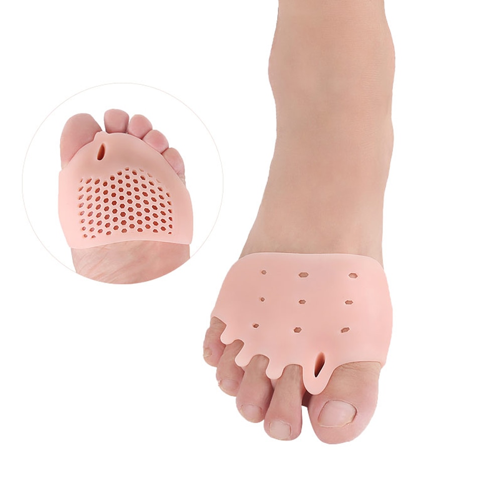 Tåseparator hallux valgus knyst korrigerer orthotics fødder knogle tommelfinger justering korrektion pedicure sok glattejern fodpleje