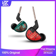 Kz AS10 Balans Amateur 5BA Bedrade Hoofdtelefoon Hifi Bass In Ear Monitor Game Koptelefoon Noise Cancelling Oordopjes Gemeenschappelijke Headset
