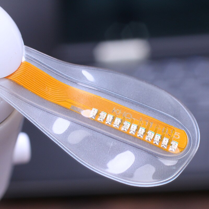 LED flashing word fan programmable mini USB projection fan