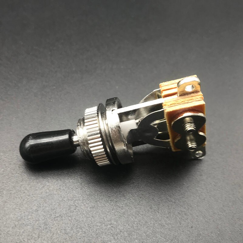 Metal 3 Way Alternar Controle Interruptor, Interruptor de Guitarra Elétrica com 2Pcs Interruptor Tip, LP, SG, Livre