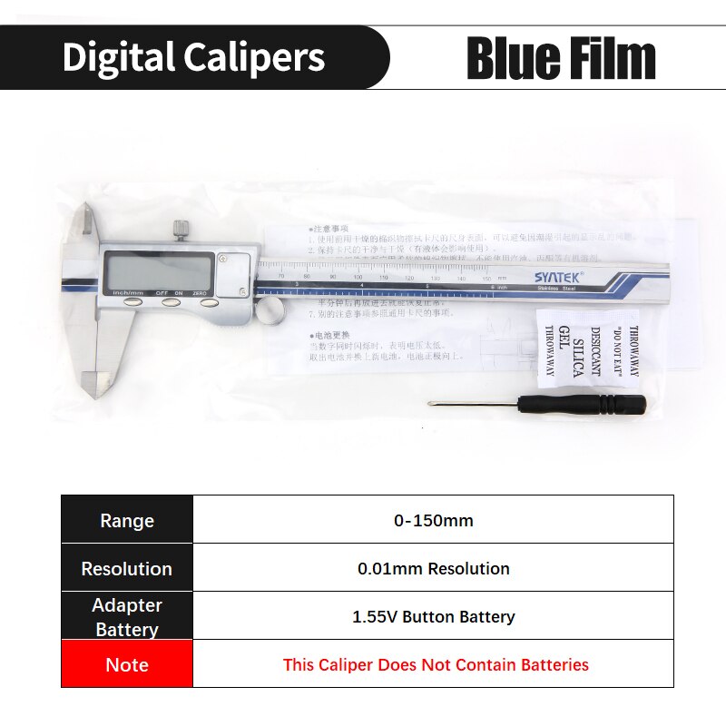 SQ Electronic Digital Caliper Metal Stainless Steel Vernier Calipers Instruments Micrometer Depth Measuring Tools Pied A Couliss: Large digitalN