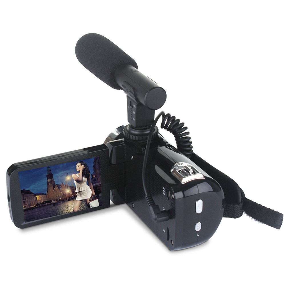 Full HD Recorder Video Camera 3.0inch LCD COMS Sensor 24.0MP 18X Digital Zoom Outdoor Photography With Microphone