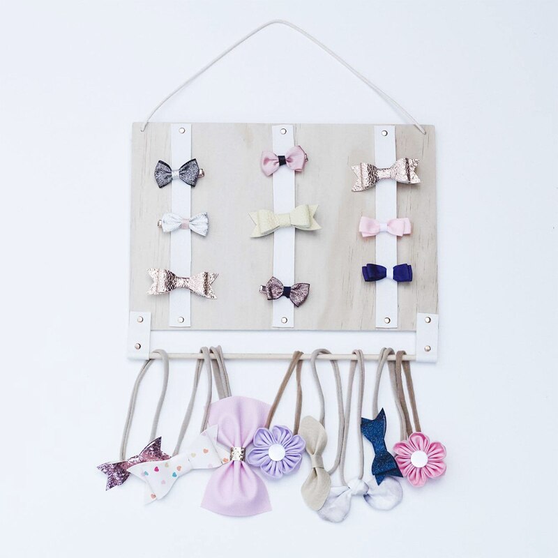 Support de rangement pour bandeaux de bébé fille, joli organiseur à suspendre pour décoration de chambre de fille, turban noué, présentoir, accessoires