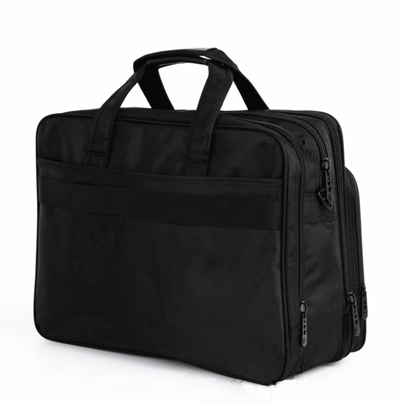 17 Inches Men&#39;s Briefcase Business Large Briefcases Waterproof Oxford Extensible Laptop Computer Bag