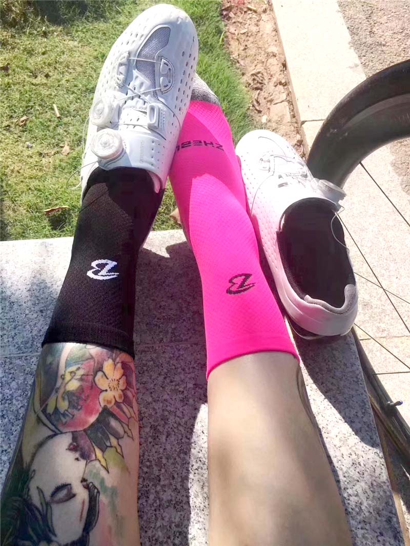 носки socks ZHEBU cycling socks sport socks Middle tube Breathable road bicycle socks outdoor sports носки женские