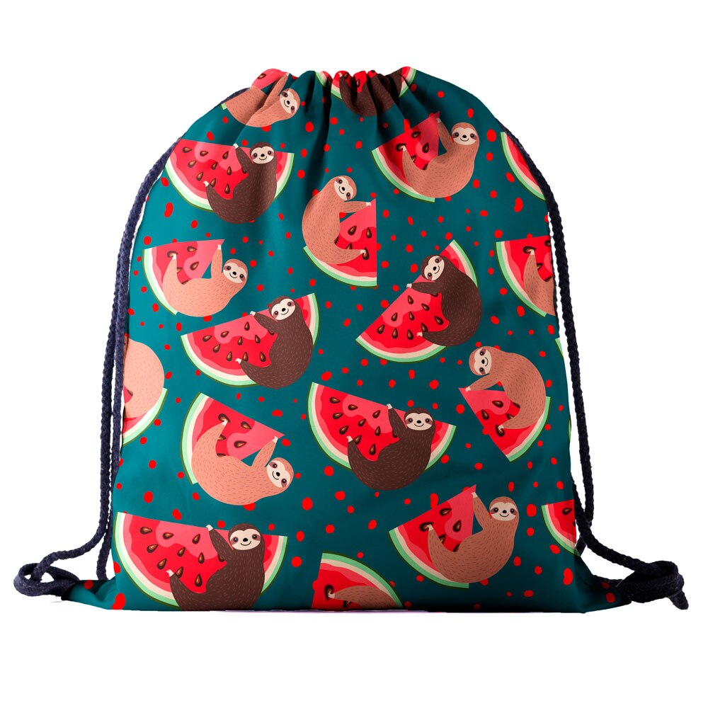 Quem se importa criança saco de sapato para a escola crianças cordão bolsa corda mochila ginásio 3d impressão sacos de pano pequenos desenhos animados sacos de presente: bpa701046