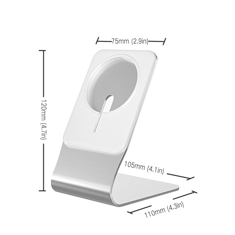 Supporto di ricarica per Iphone 12 Pro Max Mini caricatore Wireless magnetico supporto per telefono da tavolo supporto per telefono caricatore per telefono stazione sospesa