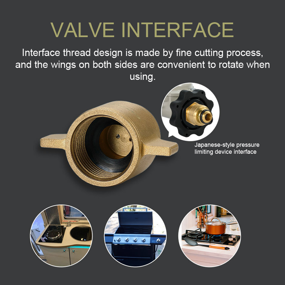 CAMPINGMOON Camping Stove Adapter Liquefied Gases Adapter GasTank Converter Adapter for Outdoor Cooking Camping Picnic BBQ