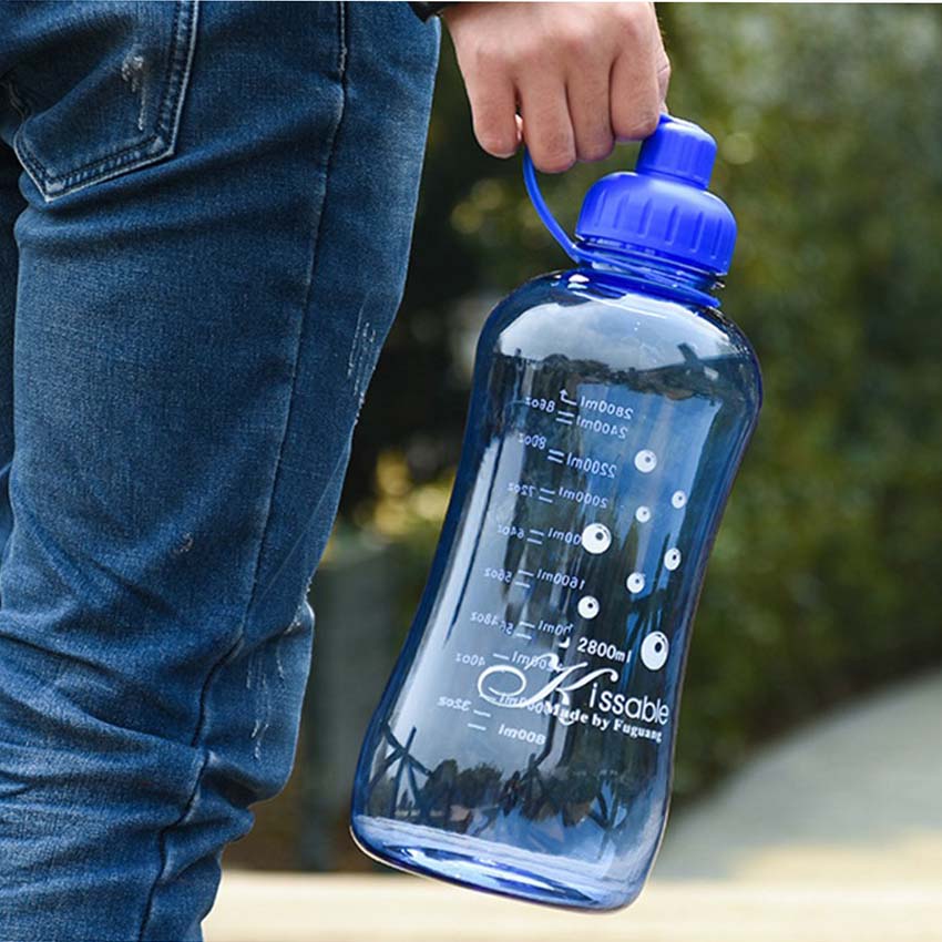 Stor kapacitet 1.5l/2l plastik vandflaske til udendørs sportsrejser vandring klatring cykel vandflaske sport drinkware
