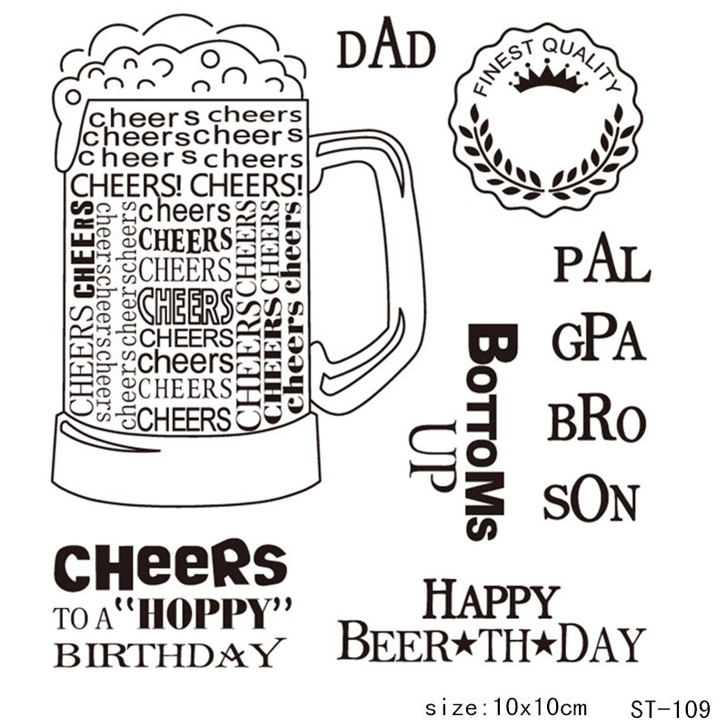 AZSG Heerlijk eten/Mooie dieren Clear Siliconen Stempel/zegel voor DIY Scrapbooking/fotoalbum Decoratieve Duidelijke Stempel lakens: stamp   ST-109