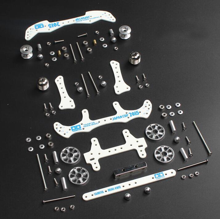 Yang Kai 4WD Modifica FAI DA TE Set FM MA/AR Telaio Pneumatico Ruota di Guida Hub Rubinetto Phoenix Coda per Tamiya mini Modello di Auto: white primary set