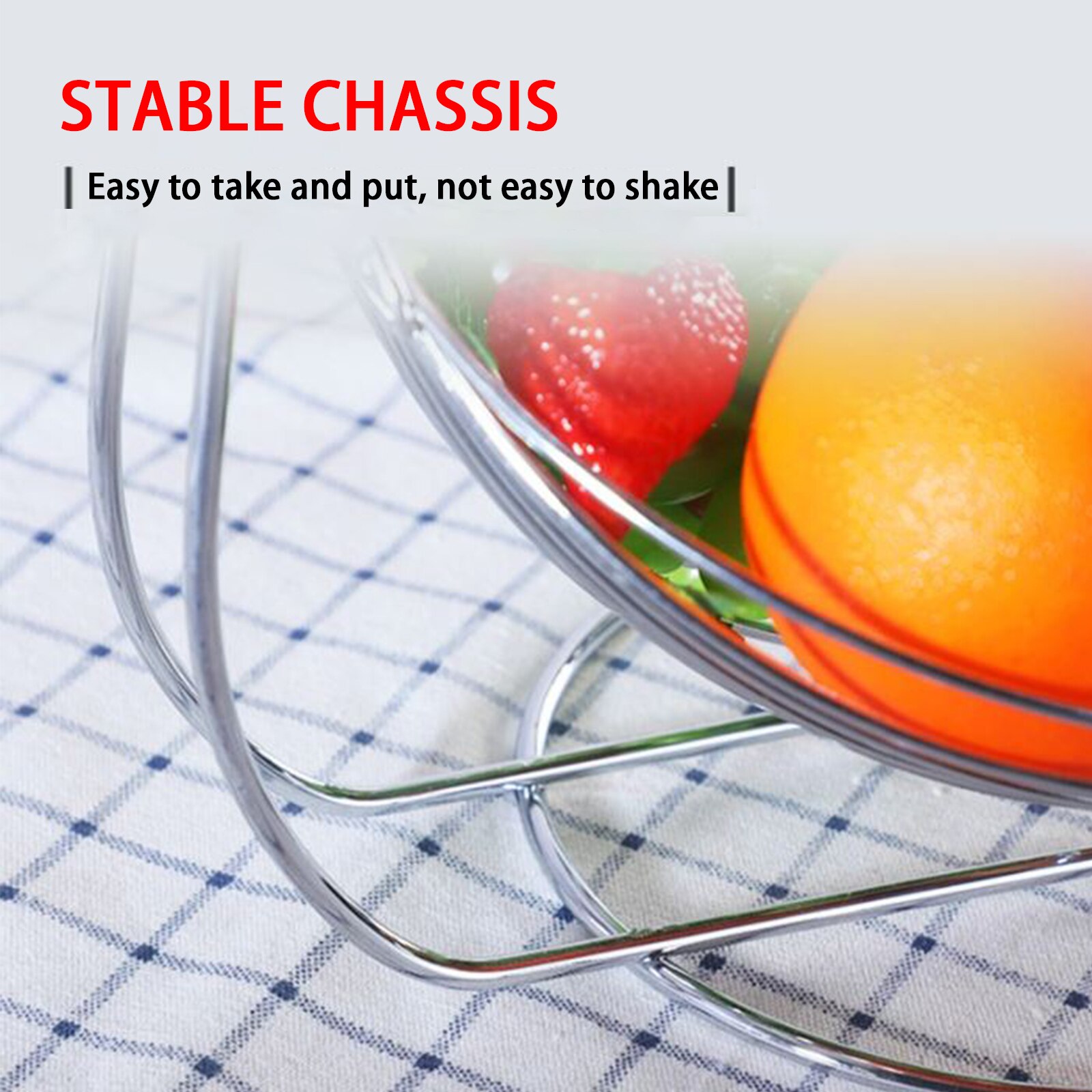 Europese Stijl Ijzer Fruitmand, Woonkamer Dubbele Laag Fruit Afvoer Opbergrek, Keuken Accessoire