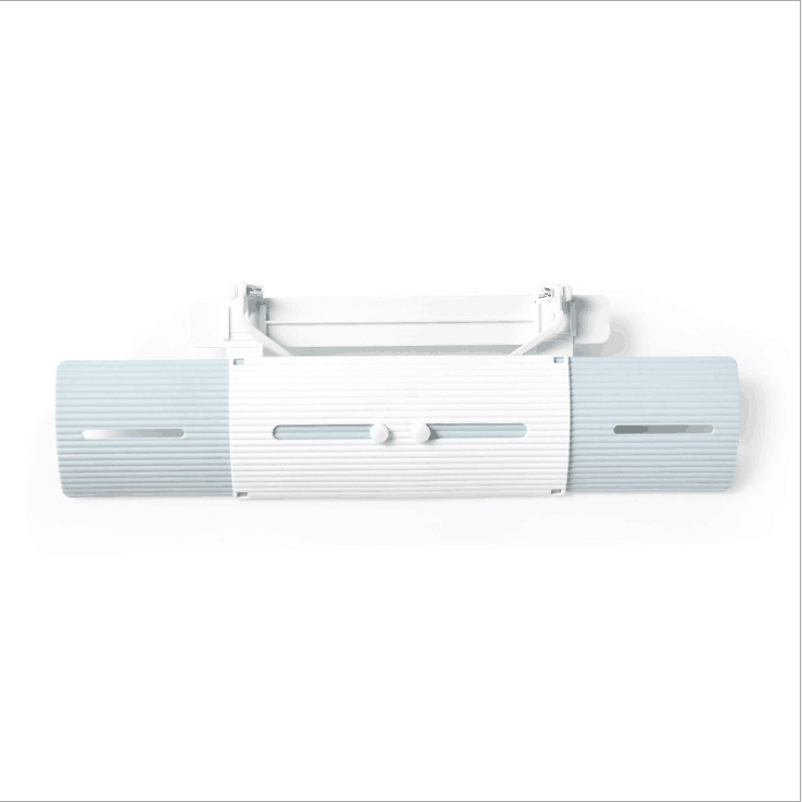 K-STAR ar condicionado defletor condicionador de ar defletor ajustável capa pára-brisa protetor anti-vento em linha reta: white blue