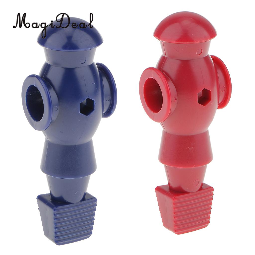 MagiDeal 2Pcs Red & Blue Dynamo Foosball Man Table Guys Man Soccer Player Replacement Part will fit on a 5/8'' Foosball Rod