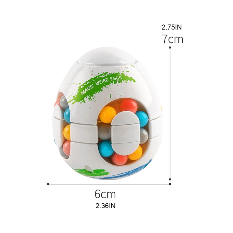 B2EB Colorful Bead Puzzle Cube Gyro Activity Center Teaching Tangram Interactive Toy
