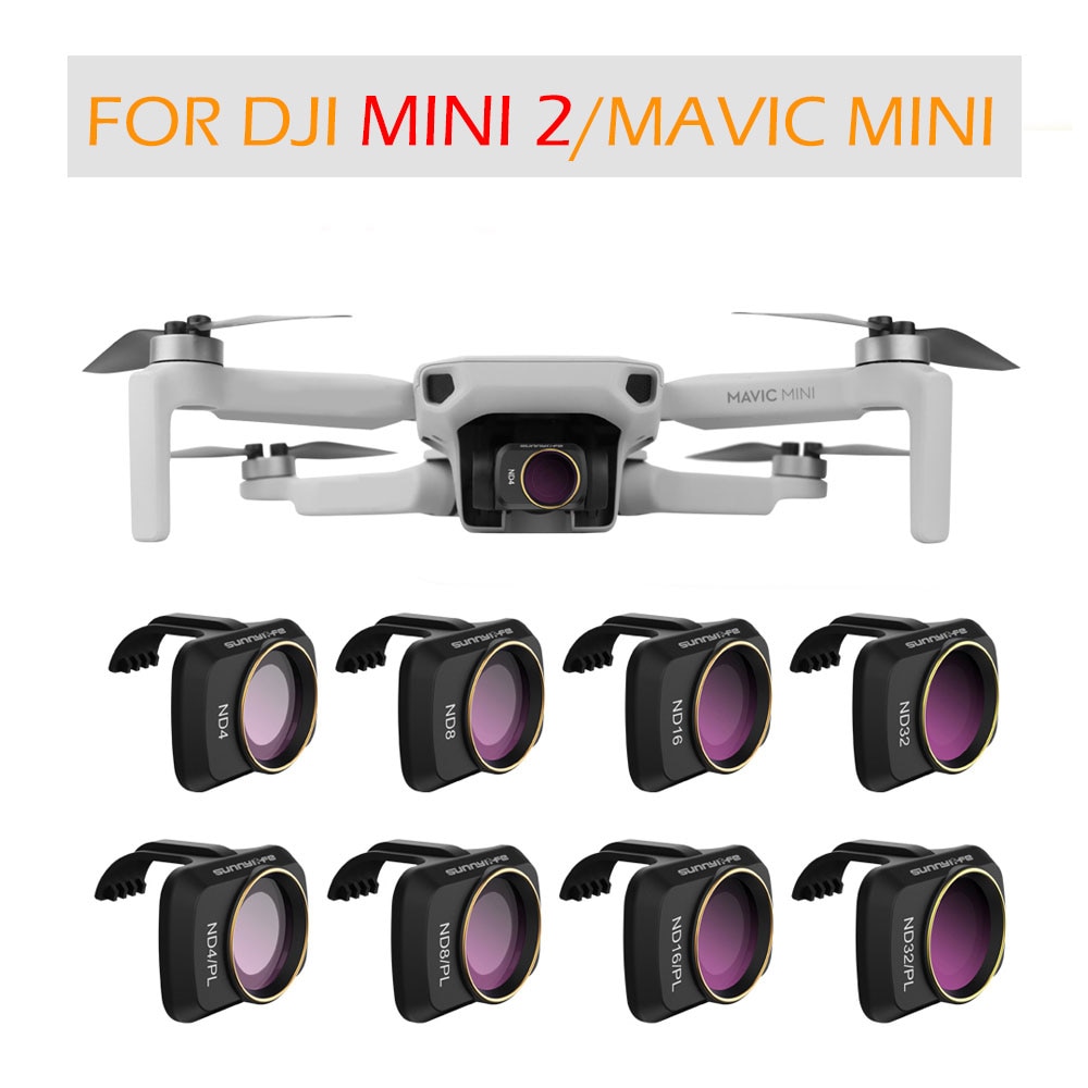for DJI Mini 2 Drone Camera Gimbal Lens Filter MCUV CPL ND Camera Lens Sunhood Protector for DJI Mavic Mini Accessories
