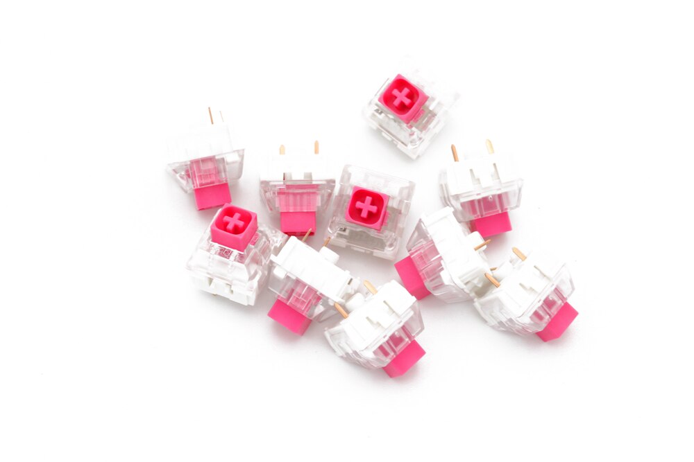 Novelkey Kailh Box Pink Switch RGB SMD pinks Clicky Switches Dustproof Switch For Mechanical keyboard IP56 mx stem
