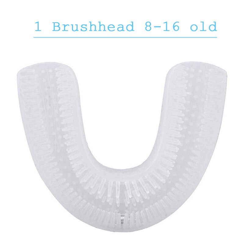 Borstelkop voor 360 Graden Sonic Elektrische Tandenborstel U Type Tanden Whitening Blauw Licht Tandenborstel Vervanging hoofd