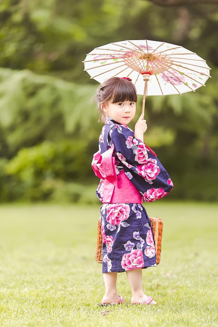 japanese traditional cotton Cosplay Kimono kawaii japan yukata kimono girl flowers kimono dress with obi