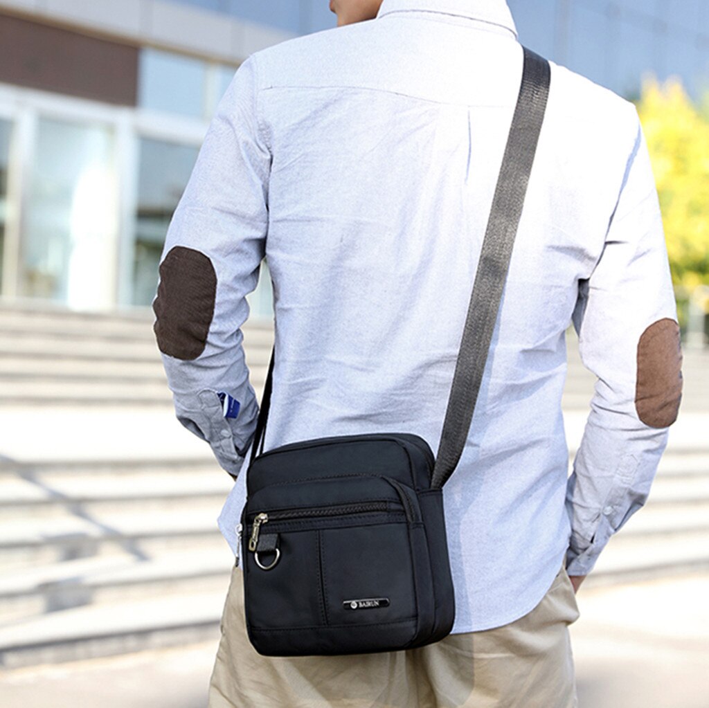 Borsa unisex ottavino Suqare lembo Borsa A Tracolla Solido Grande borsa da Viaggio Capienza della Tela di Canapa Borse Messager casuale Tote Della Chiusura Lampo Borse A Mano Della Borsa