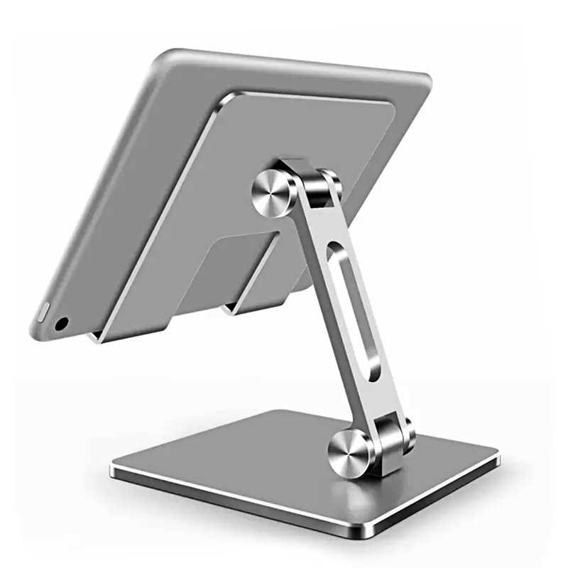 Tablet Holder Stand For Tablet iPad Universal Support Desk Portable iPad Tablet Holder: Silver