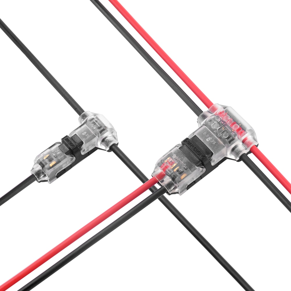 5 st snabb elkabel 1/2 stift det typ snabb för led strip bil el ledningskontakt tråd skarv kontakter 22-18 awg