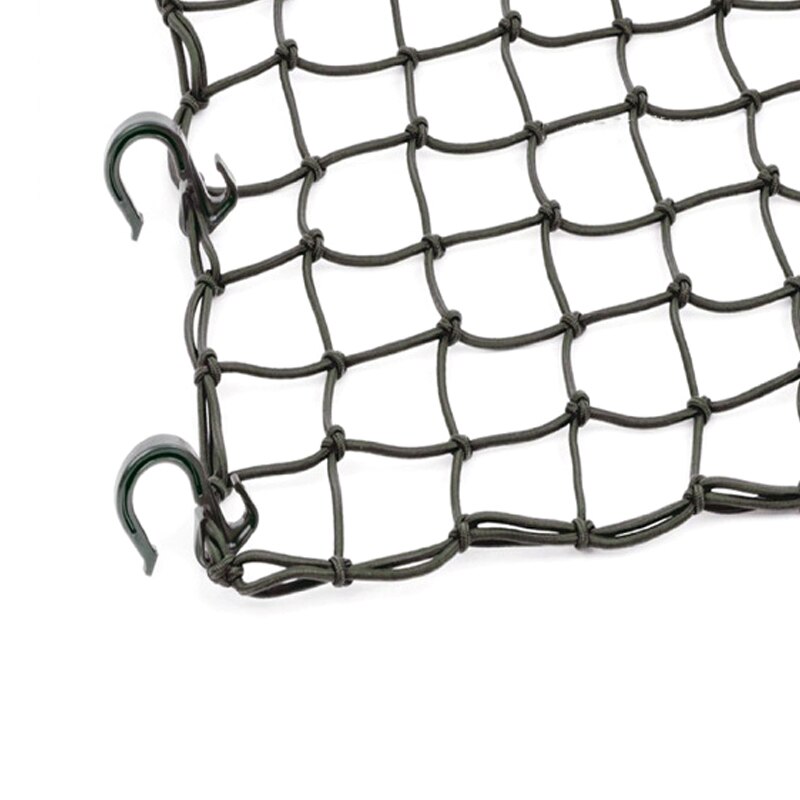 42x42cm Latex Cargo Net Universal Car Trunk Luggage Storage Cargo Organiser Nets Hooks Mesh for Motorcycle Helmet Luggage