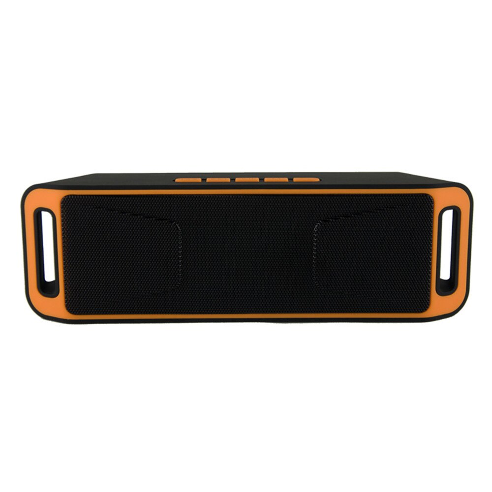 Portable Bluetooth Speaker Wireless Stereo with HD Audio and Enhanced Bass Built-In Dual Driver Support TF FM Hands Free Call: Orange