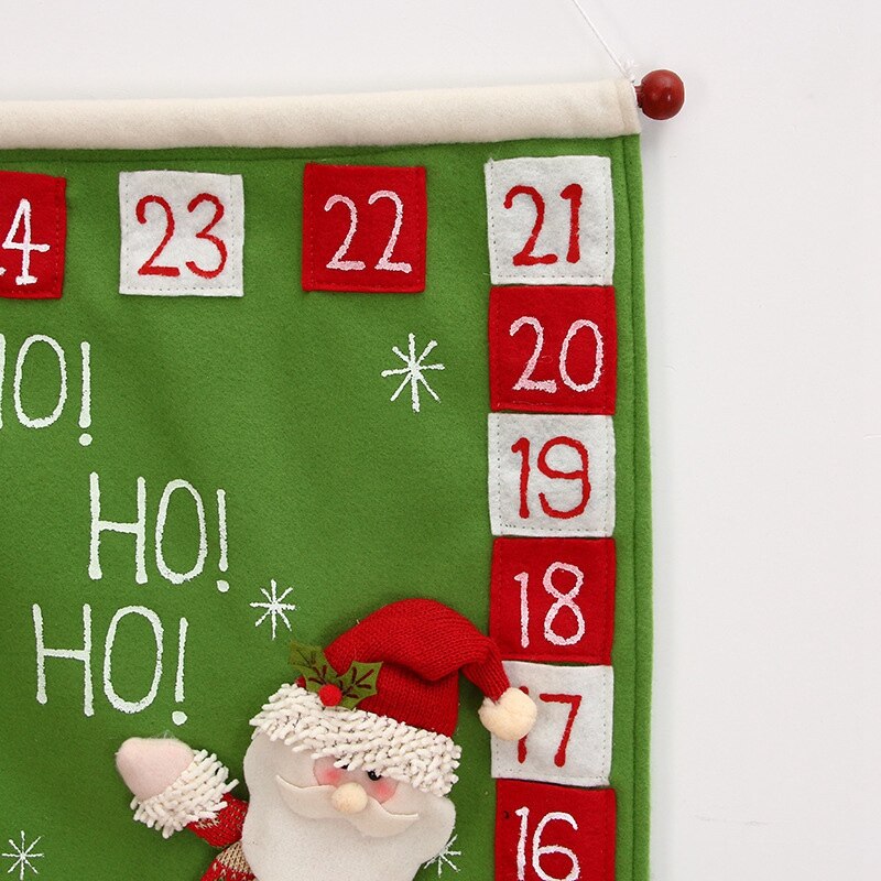 Calendários do advento decorações de natal papai noel calendário hotel lobby família pingente