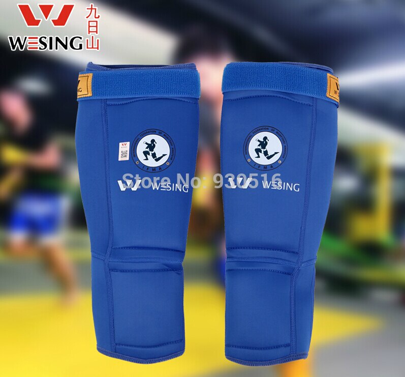 Muay Thai / TEAKWONDO one-piece leg guard and instep protector, LYCRA fabric, Strong Recommended