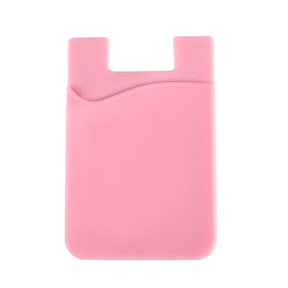 Elástico elástico Lycra adhesivo teléfono celular ID tarjeta de crédito titular mujeres hombres pegatina bolsillo cartera caso tarjeta titular se adapta a la mayoría del teléfono