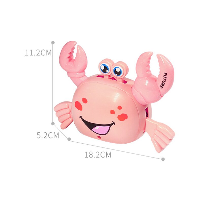 Outdoor Speelgoed 360 Graden Lopen Cartoon Elektrische Krab Met Led Muziek Voor Jongens En Meisjes Lbv