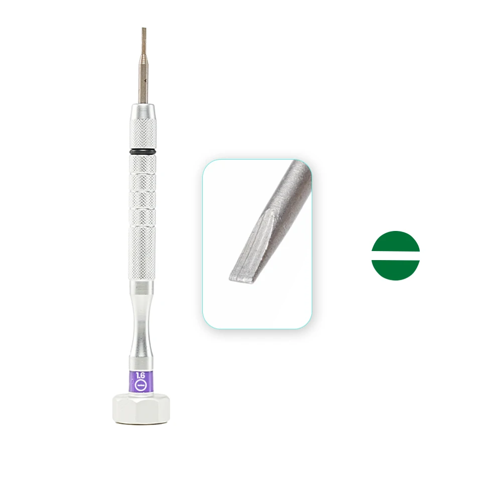 1pc Stainless Steel Eyeglasses Screwdriver Set For Glasses Watches Repair Tool Replaceable Blades Screwdriver: Blue