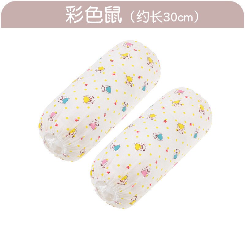 Men's and women's kitchen cleaning anti-soil oil sleeves Korean version of the cute long waterproof sleeve E34