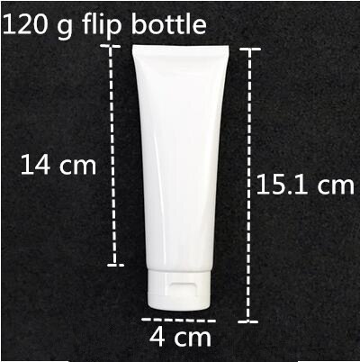 100 pcs Trasporto Libero 50 100 120 150 200 g Bianco Imballaggio di plastica Tubo Bottiglia di Vibrazione Tappo di Gel crema lozione contenitore vuoto di tenuta