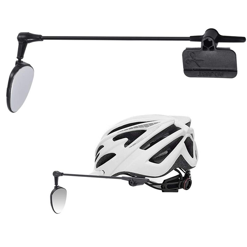 2Pcs Bike Helm Spiegel 360 Grad Einstellbar Fahrrad Rückansicht Helm Spiegel für Erwachsene und Kinder