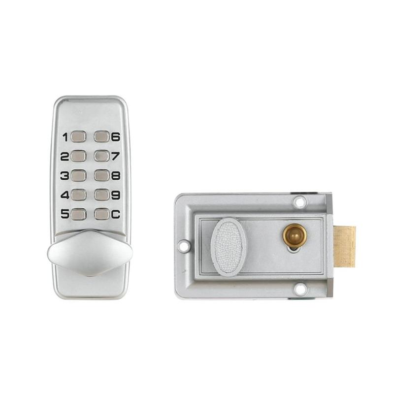 Waterproof Mechanical Digital Password Door Lock Smart Home Push Button Keypad Keyless Entry Code Combination Intelligent Lock