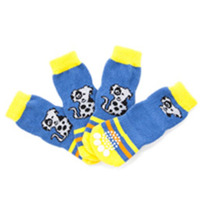 Dog Socks Cute Shoes for Dogs Winter Socks for Small Dogs Socks Paws Boots for Dogs Socks for Dogs Chihuahuas Shoes for Yorkies: Blue / L