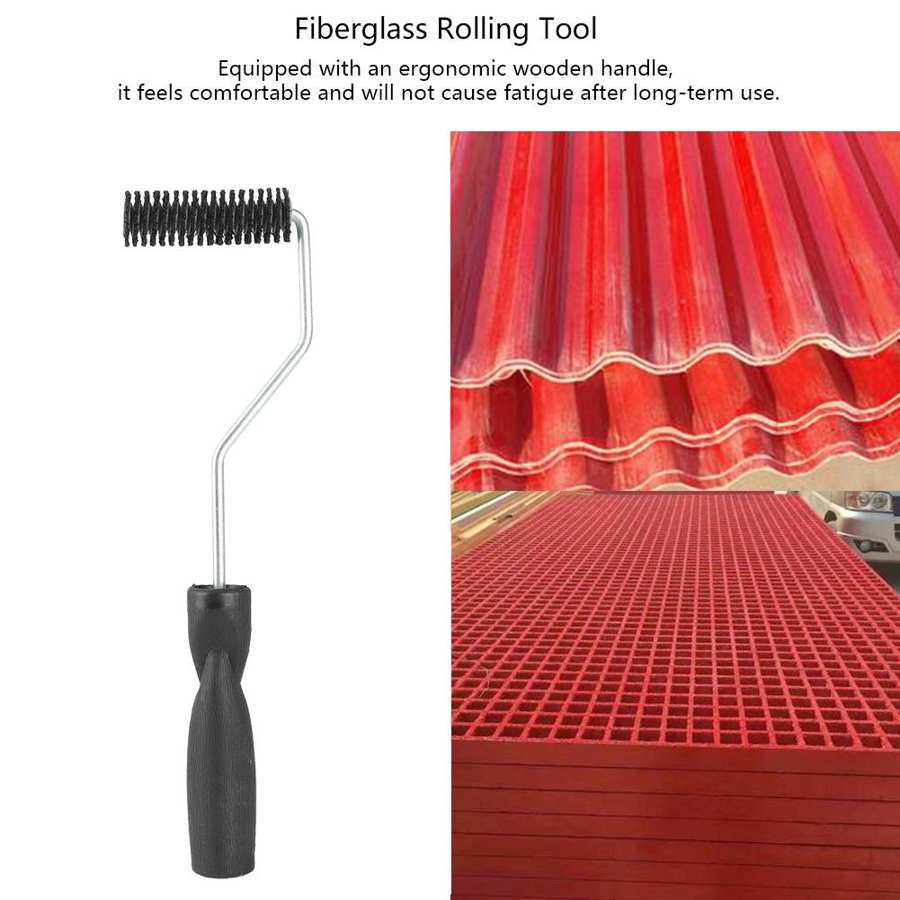 22X75mm Faux Bristles Fiberglass Roller Laminating Bubble For Fiberglass Industry Hand Tools Diameter Hand Tools