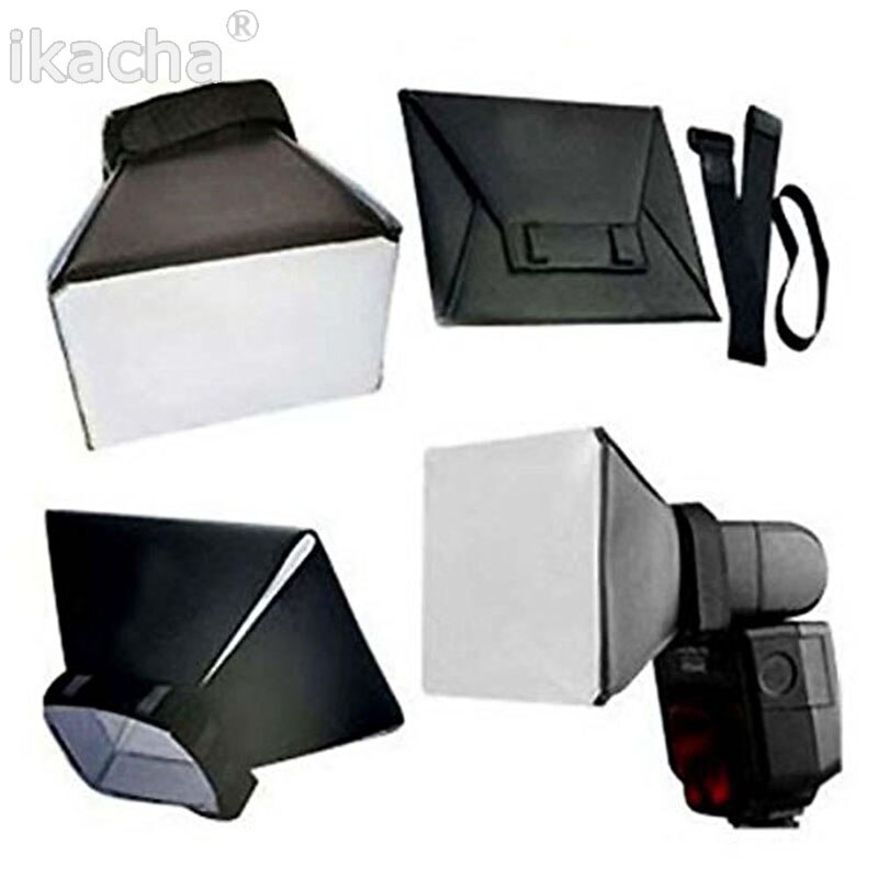 Fotografie Flash Softbox Diffuser Mini Softbox Kit Camera Foto Opvouwbaar Soft Box Flash Voor Canon EOS voor Nikon Speed Licht