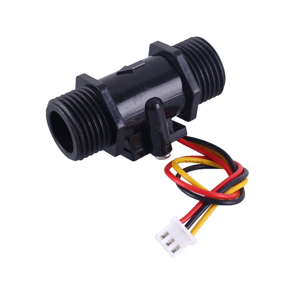DN15 DC 5V 12V 1/2 zoll G1/2 Schwarz Wasser fließen Halle Sensor Schalter Durchflussmesser halle Sensor Zähler 1,75 MPa 30L/min