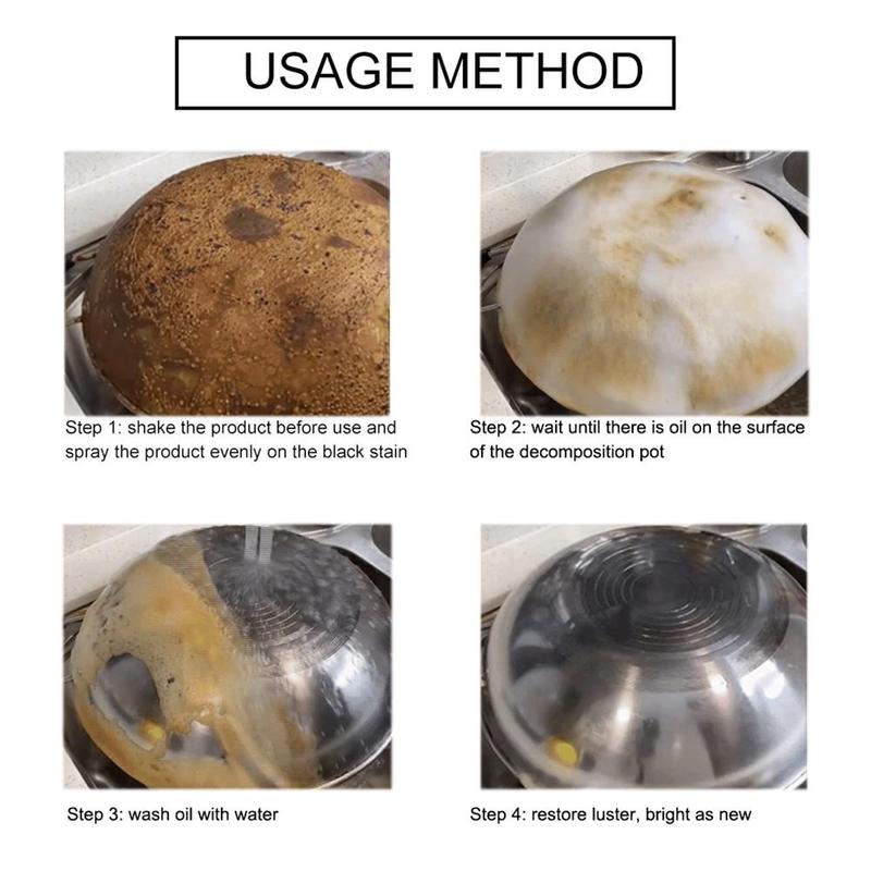 30Ml Powerclean Kitchen Grease Cleaner Cleaning Kitchen Grease Cleanerall-Purpose Rust Cleaner Bubble Household Cleaning