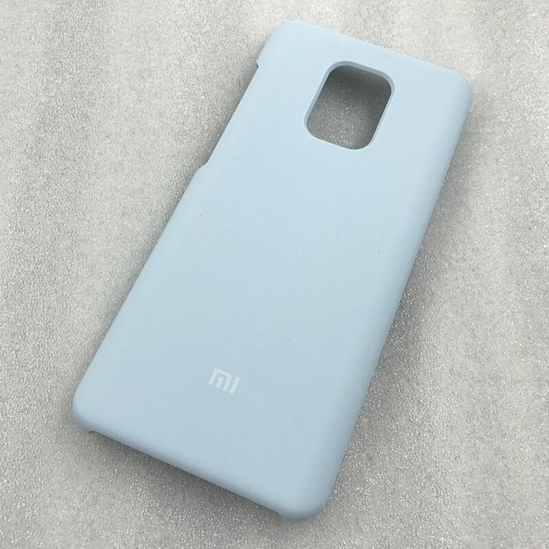 Original Xiaomi Redmi Hinweis 9 Pro Max Seidig Weich-Touch Flüssigkeit Silikon Schutzhülle Fall Für Redmi Hinweis 9 S 9 pro Wite logo: For Redmi Note 9S / Light blue