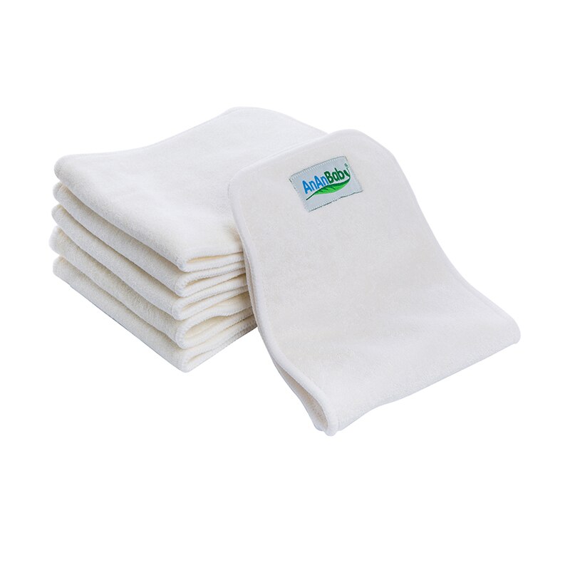 {AnAnBaby} 5 stuks Bamboe en Microfiber Inserts Herbruikbare Insert Met Snap In Voor Baby Doek Luier Baby Luier inserts Grootte: 14x35 CM