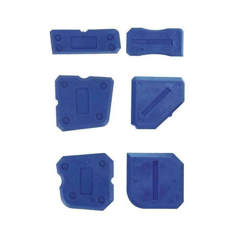 4/6 stuks kitgereedschap glas raam deur tegelgereedschap cement cement siliconen gereedschap schraper kit verwijdering schraper kit spatel  z7 a 6: 6 stuks