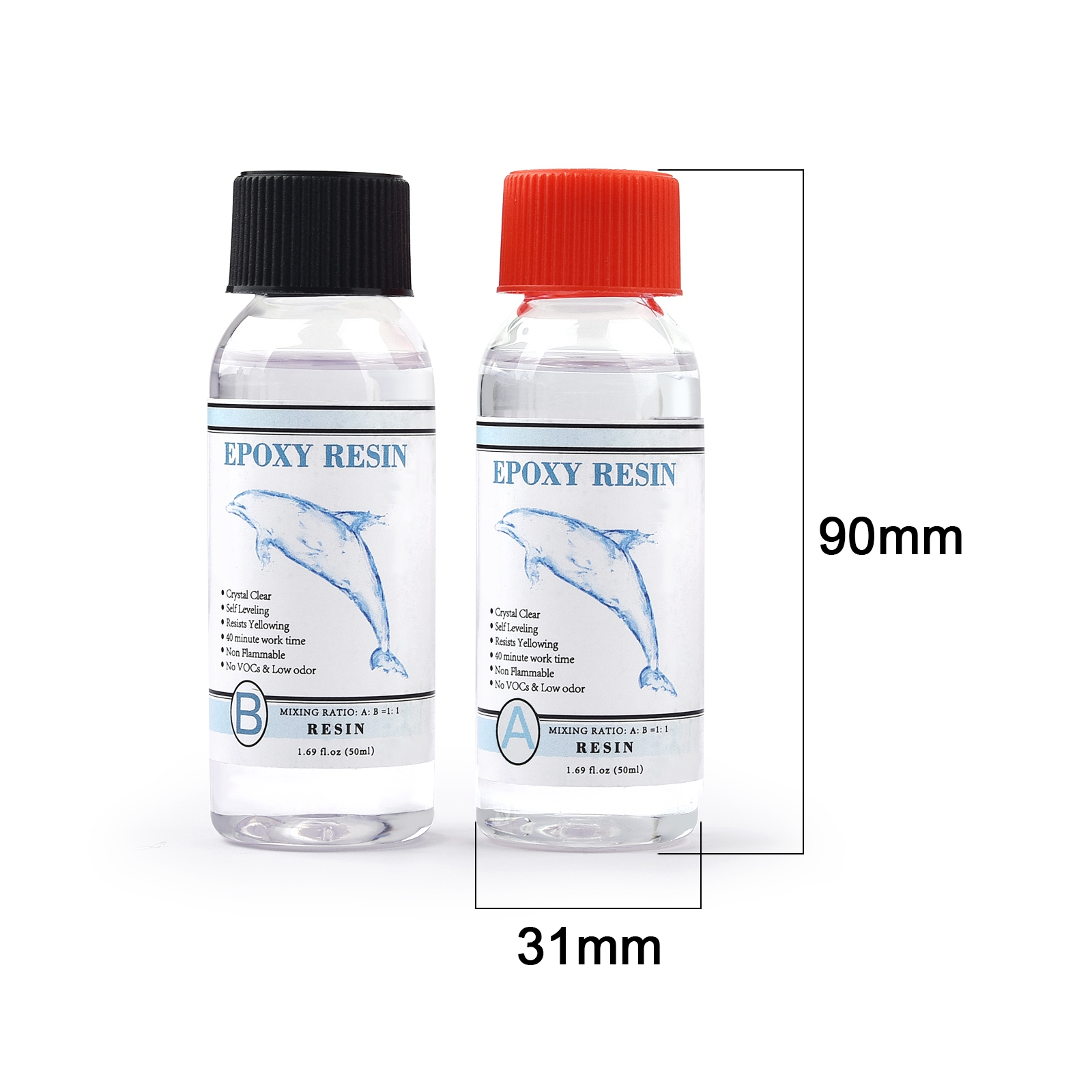 1:1 AB Harz Epoxid Kleber Hohe Klebstoff Härter Kristall Kleber Für DIY Harz Schmuck Machen Zubehör 100g/200g/400g/500g/1000g: Licht Grau