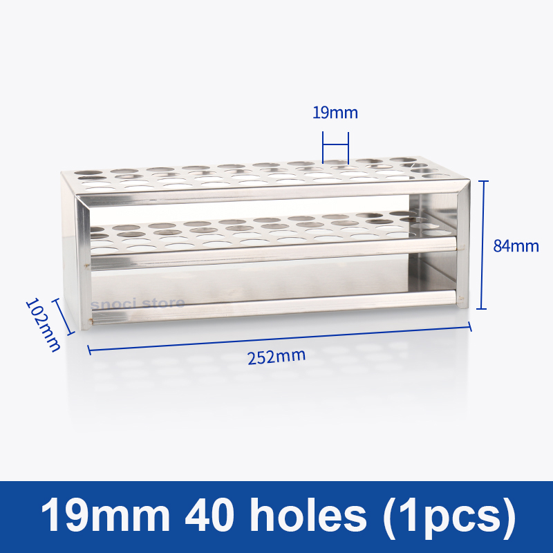 Attrezzatura da laboratorio multifunzionale per portaprovette da laboratorio con portaprovette da 21/24/40 fori, 1 pezzo: Blu