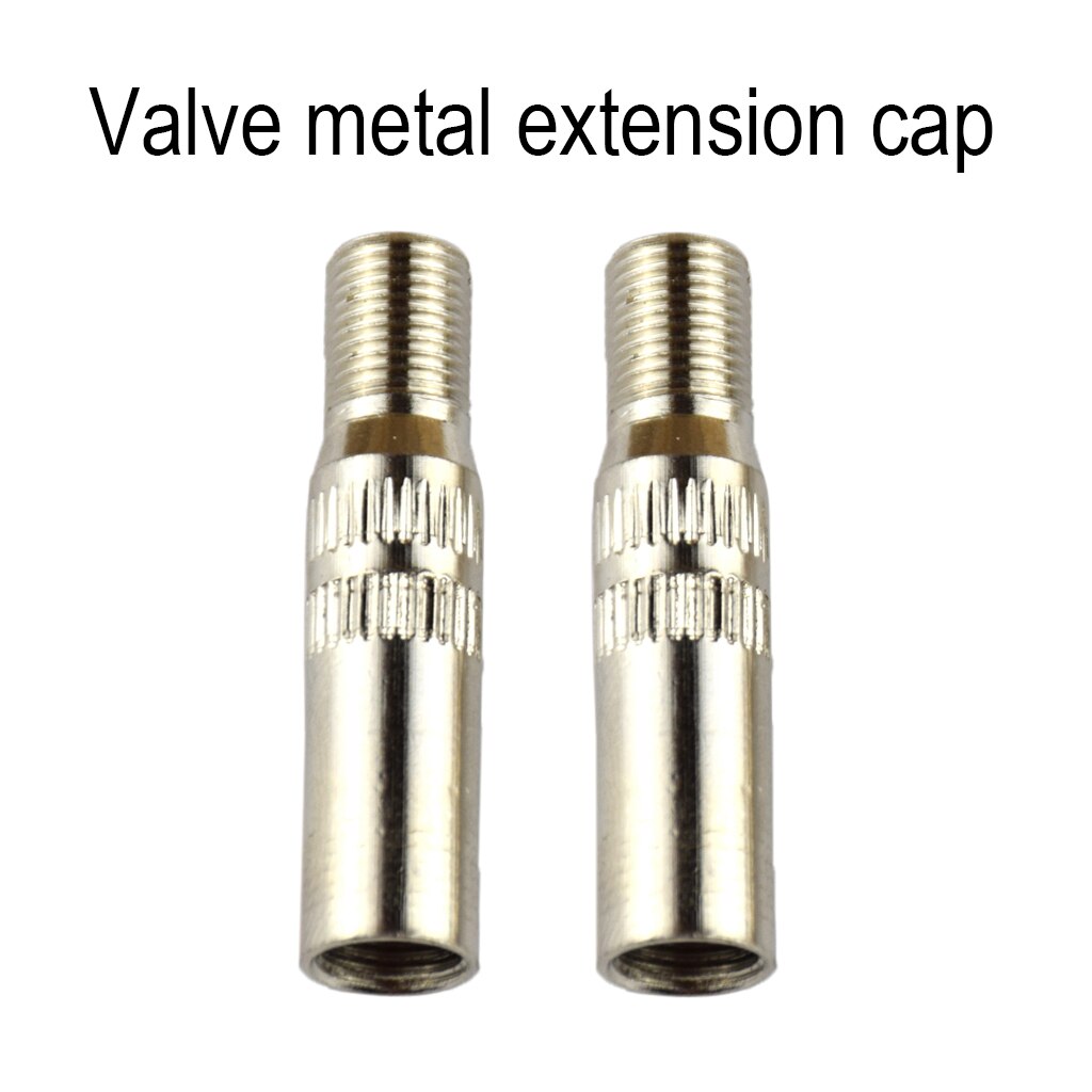 2 stuks motor auto ventieldop 39mm verlengadapters - zilver