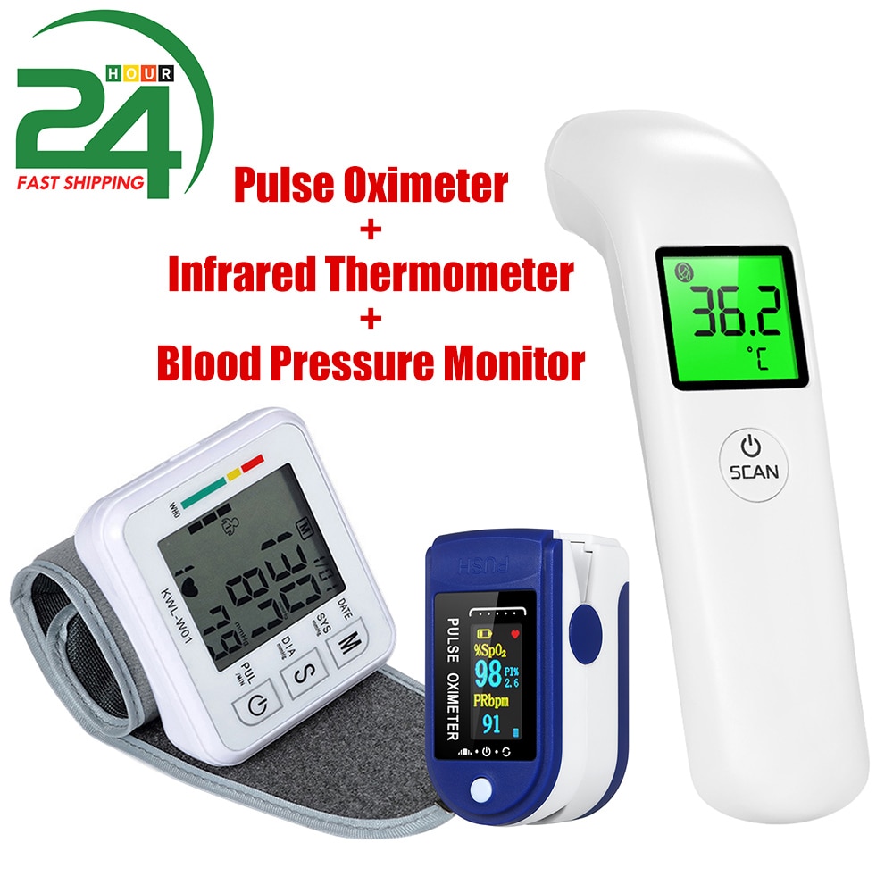 Blood Oxygen Tonometer Blood Pressure Monitor pulse oximeter finger Digital Oximeters Oxygen Saturation Monitor Meter Oximetro