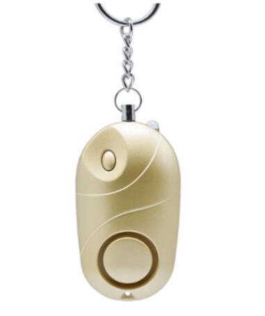 Safety Personal Alarm, 130DB Personal Security Alarm Keychain with LED Lights, Emergency Safety Alarm for Women, Men: Gold